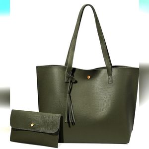 🛍️ $48 SALE 🛍️HP🎉 NEW Durable Spacious Tote Matching Wallet Waterproof